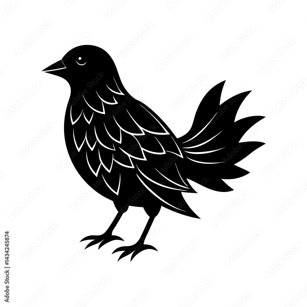 Fototapeta premium Bird Silhouette vector illustration
