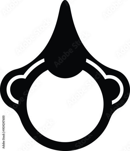 vector illustration of a black and white