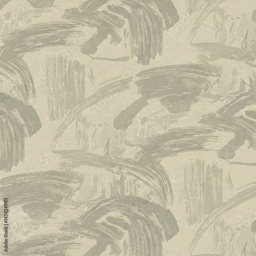 Minimal Japandi Wallpaper Organic Brushstrokes Earthy Tones Overlay