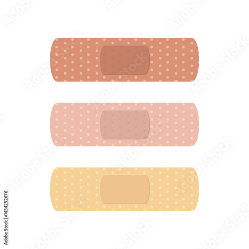 Bandage, medical plaster icon. Adhesive tape and bandage symbol, pictogram on white background. Medicine or pharmacy sign for mobile app or web