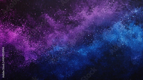 Dark banner with glowing purple-blue grainy shape and noise texture for futuristic header and cover design