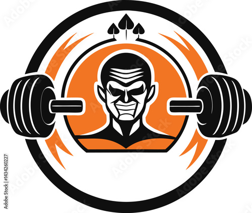 vector illustration of a dumbbell