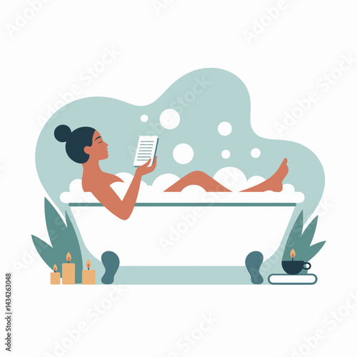 Relax and Unwind – Self-Care Bubble Bath Moment