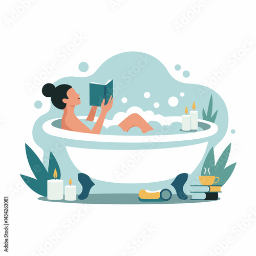 Relax and Unwind – Self-Care Bubble Bath Moment