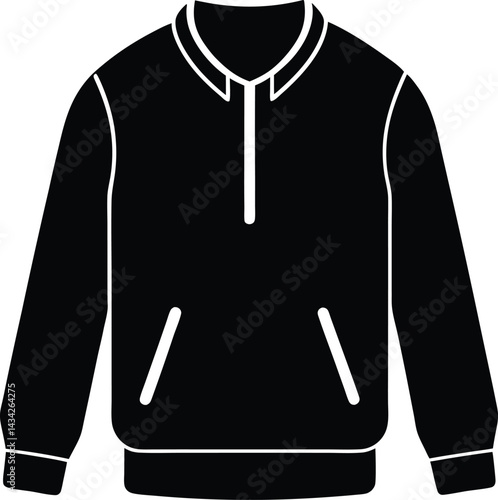 black jacket on white background
