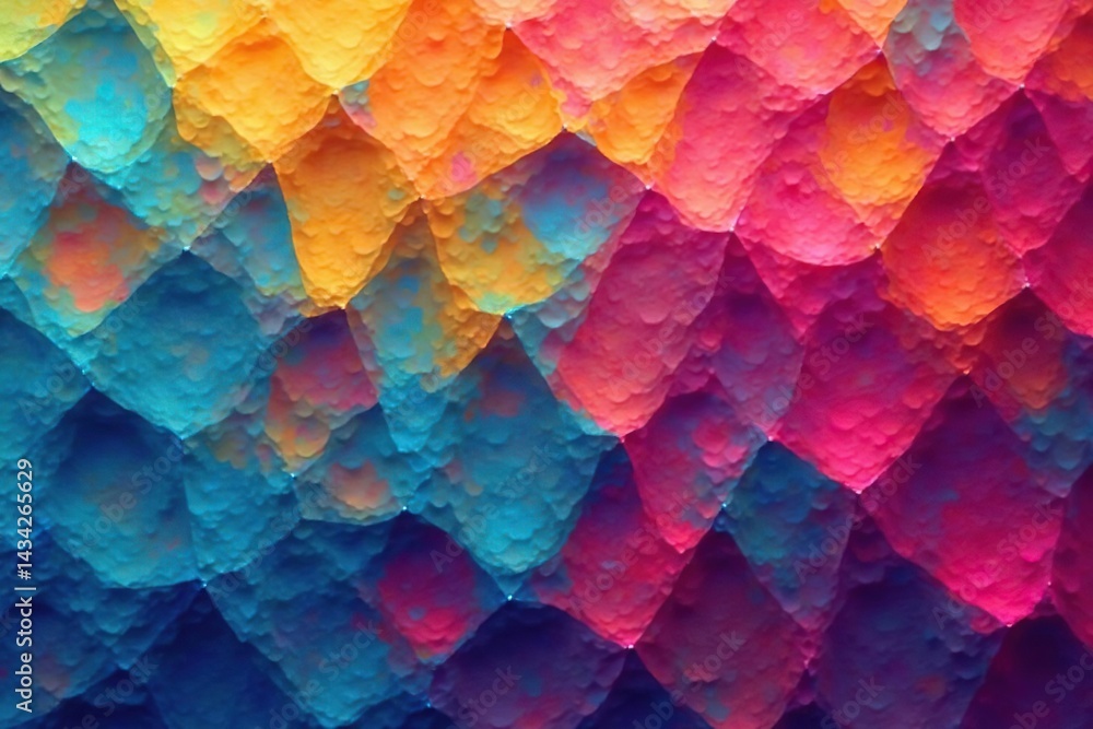 custom made wallpaper toronto digitalAbstract geometric shapes, vibrant colors, repeating design, clean, graphic, neon