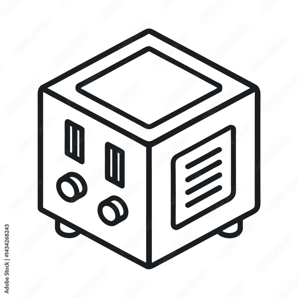 Fototapeta premium Power Supply Device Vector