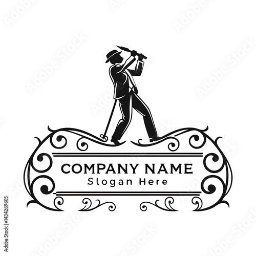 Elegant Musician Silhouette Logo
