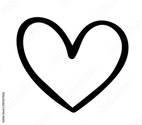 Heart outline love svg