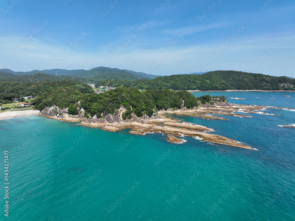 高知県土佐清水市 桜浜の風景