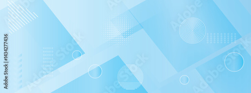 Modern abstract background, blue white gradations banner