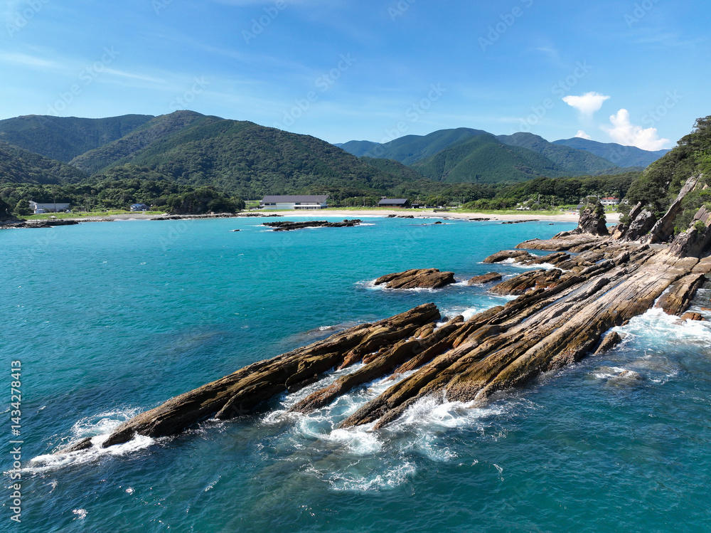 高知県土佐清水市 竜串海岸の風景