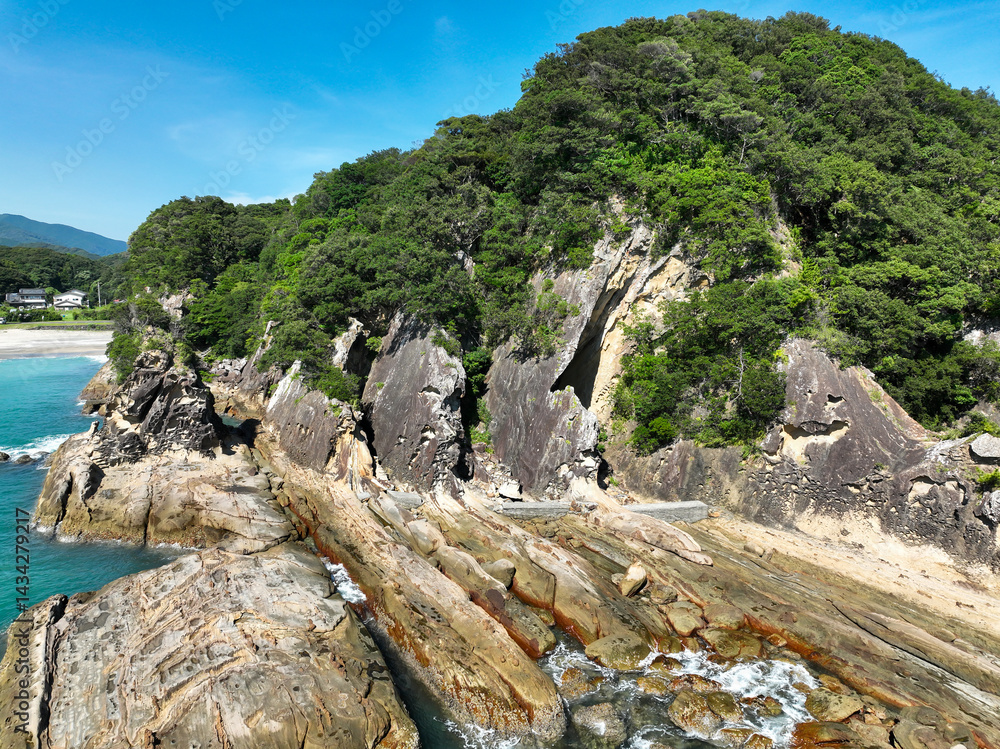 高知県土佐清水市 竜串海岸の風景