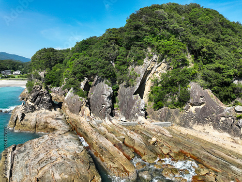 Obraz na płótnie 高知県土佐清水市 竜串海岸の風景 w salonie