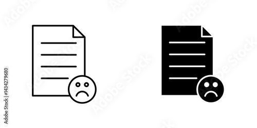 Complaint icon vector solid logo illustration. Flat and line style for graphic design, Website