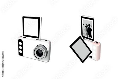 pink camera with modern features designed for capt 7.eps