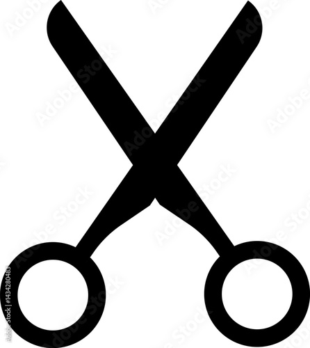 Scissors icon isolated on white background