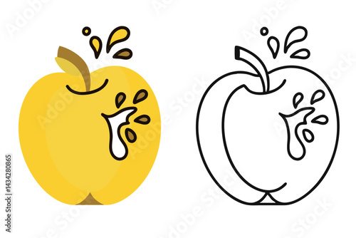 red apple with a water splash showcasing freshness 5.eps