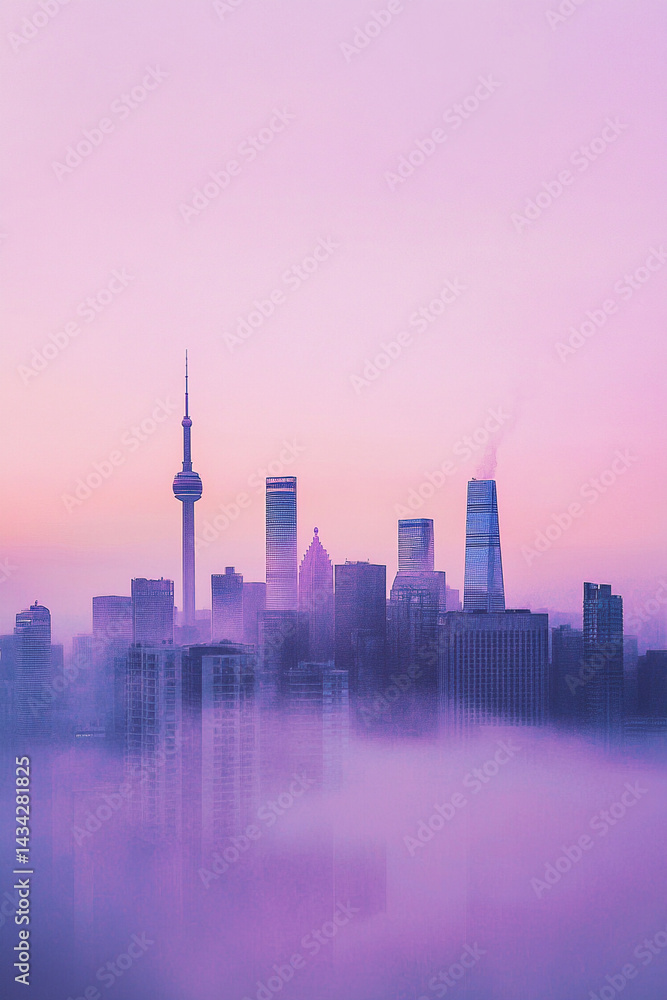 Fototapeta premium shanghai skyline at night