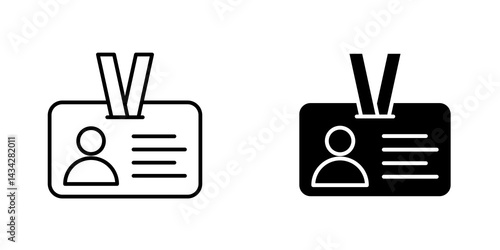Security badge icon vector solid logo illustration. Flat and line style for graphic design, Website