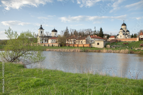 Obraz na płótnie Beautiful rural landscape from the Republic of Moldova. Village life in spring. w salonie
