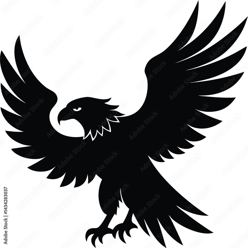 Obraz premium eagle in a white background