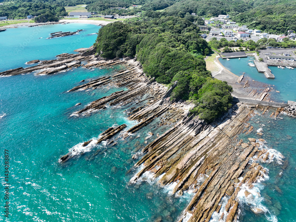高知県土佐清水市 竜串海岸の風景