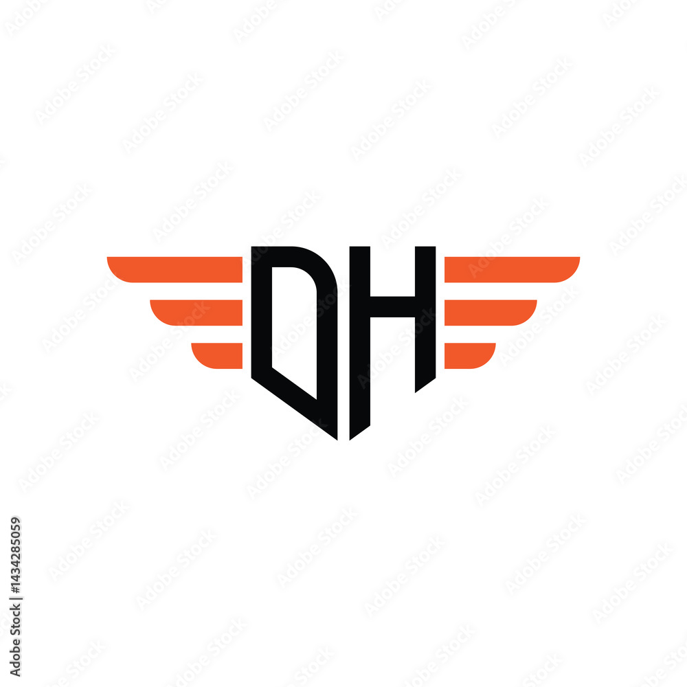 Elegant Art Deco Geometric Border Logo with Letter Monogram Elegant Art Deco Geometric Border Logo with Letter Monogram