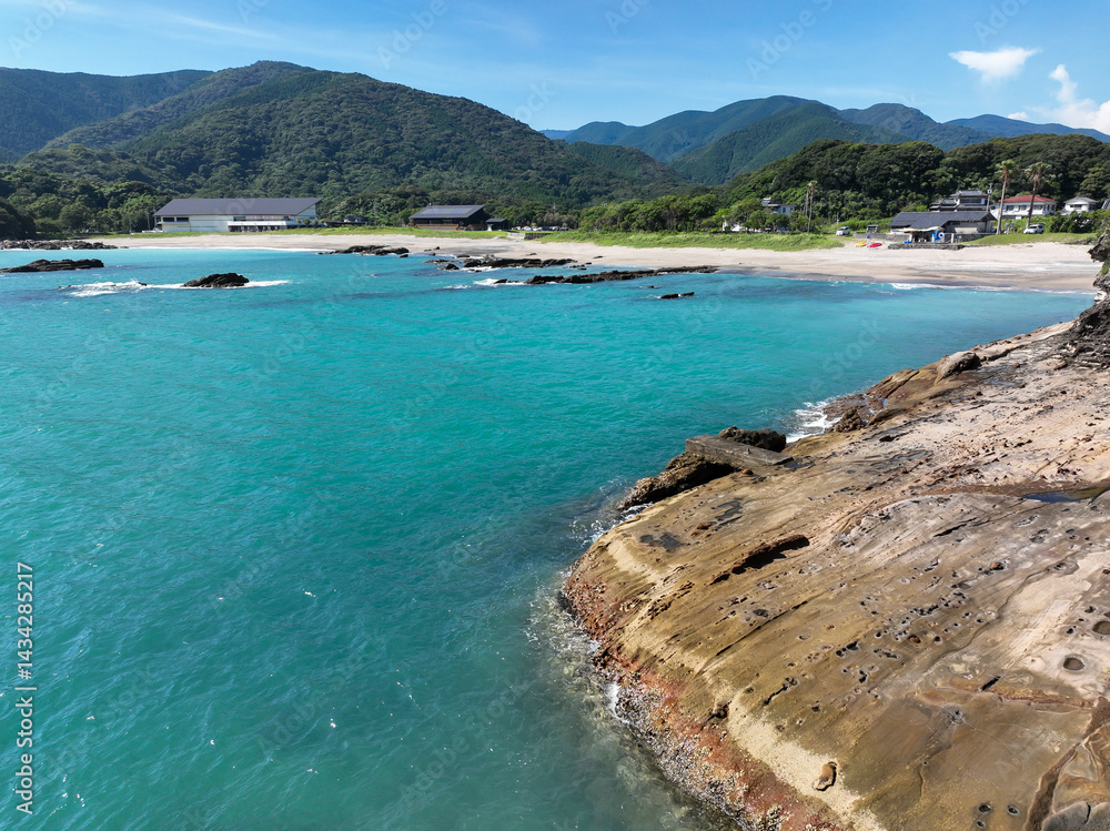 高知県土佐清水市 竜串海岸の風景