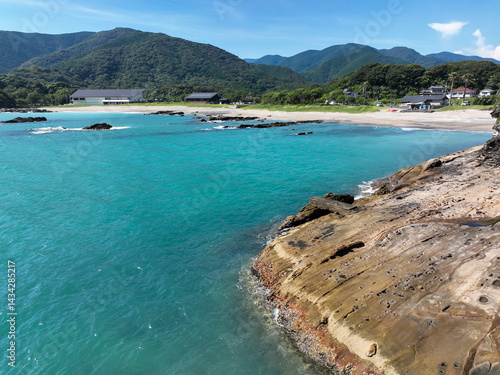 高知県土佐清水市　竜串海岸の風景