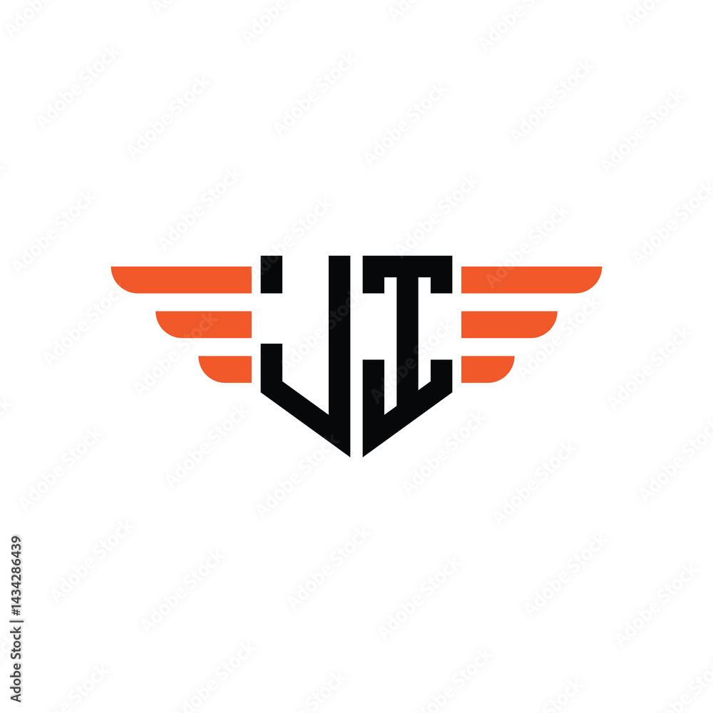 Elegant Art Deco Geometric Border Logo with Letter Monogram Elegant Art Deco Geometric Border Logo with Letter Monogram