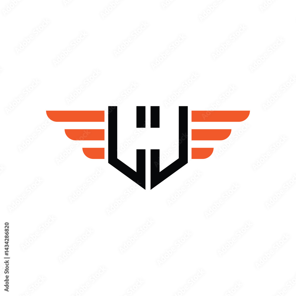 Elegant Art Deco Geometric Border Logo with Letter Monogram Elegant Art Deco Geometric Border Logo with Letter Monogram