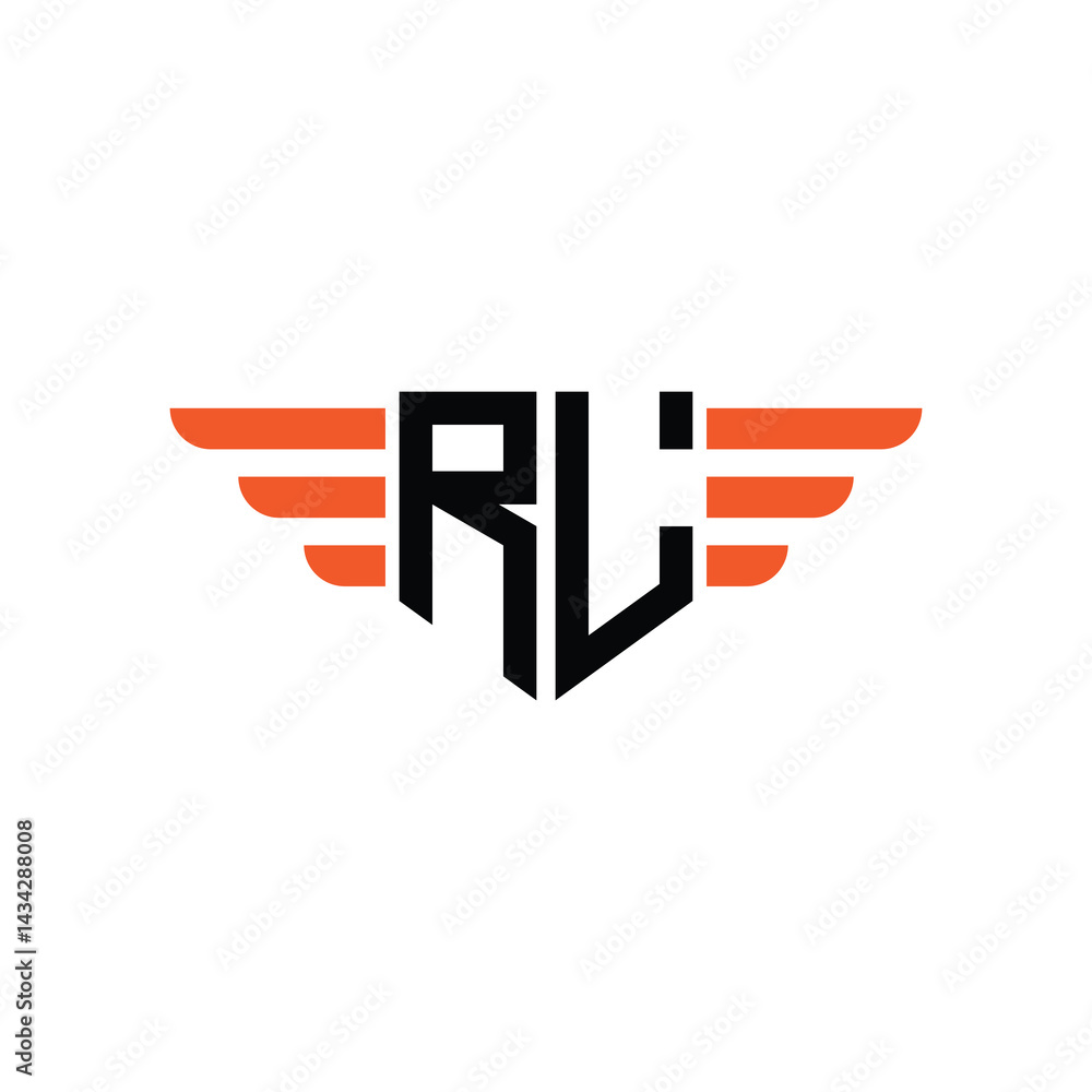 Elegant Art Deco Geometric Border Logo with Letter Monogram Elegant Art Deco Geometric Border Logo with Letter Monogram