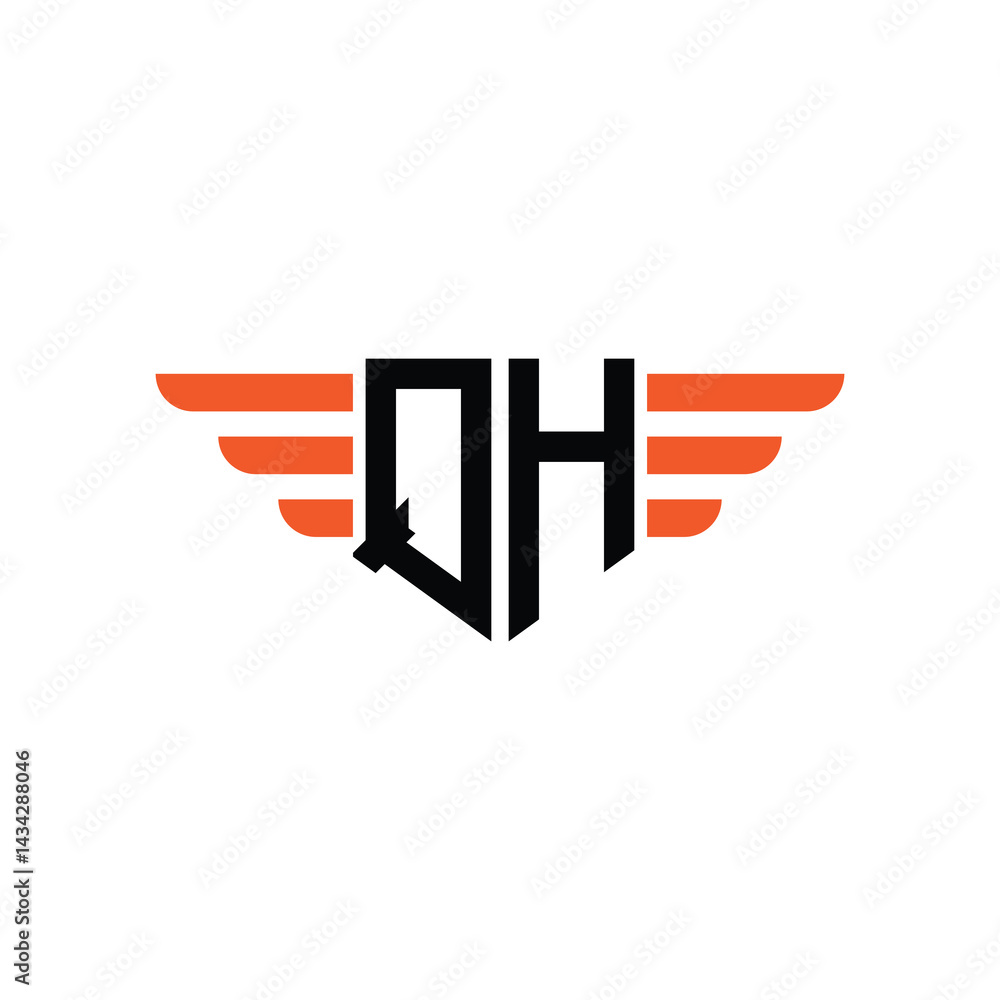 Elegant Art Deco Geometric Border Logo with Letter Monogram Elegant Art Deco Geometric Border Logo with Letter Monogram