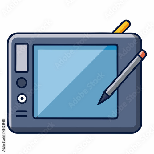 Graphic Design Tablet With Stylus For Digital Art Creation Device