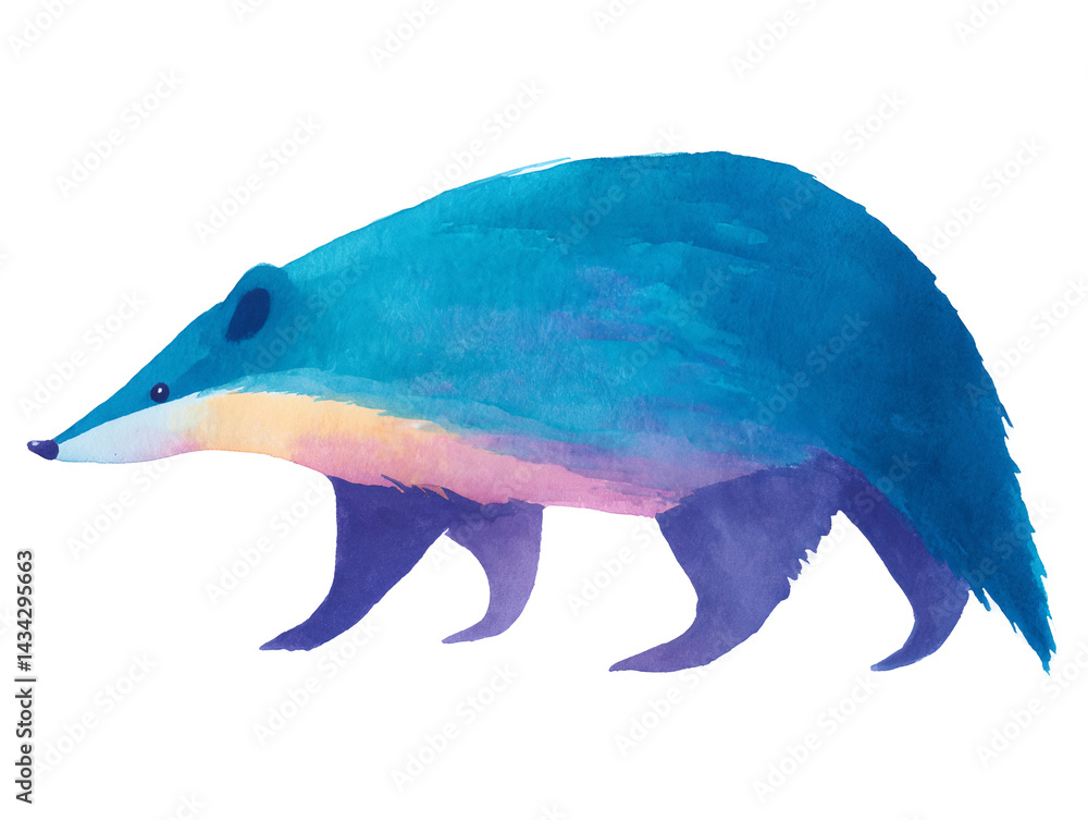 A blue animal