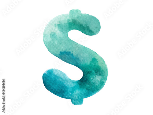 Obraz na płótnie A blue dollar sign w salonie
