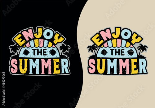 Summer unique vintage t shirt design
