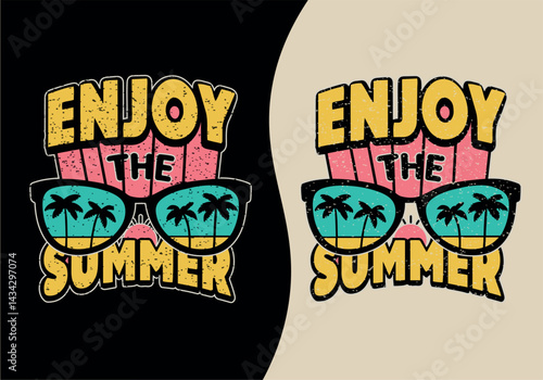 Summer unique vintage t shirt design
