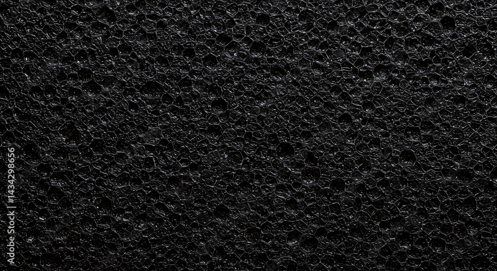 Abstract Black Texture with Irregular Cell-Like Pattern and Subt Abstract Black Texture with Irregular Cell-Like Pattern and Subt