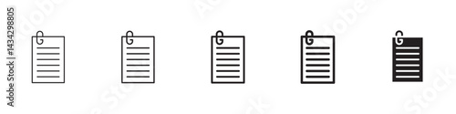 Assignment icons in black outline, solid and colored style