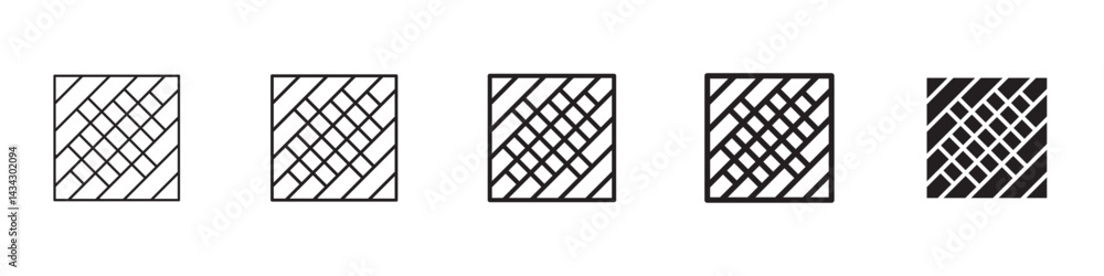 Mosquito net icons in black outline, solid and colored style Mosquito net icons in black outline, solid and colored style