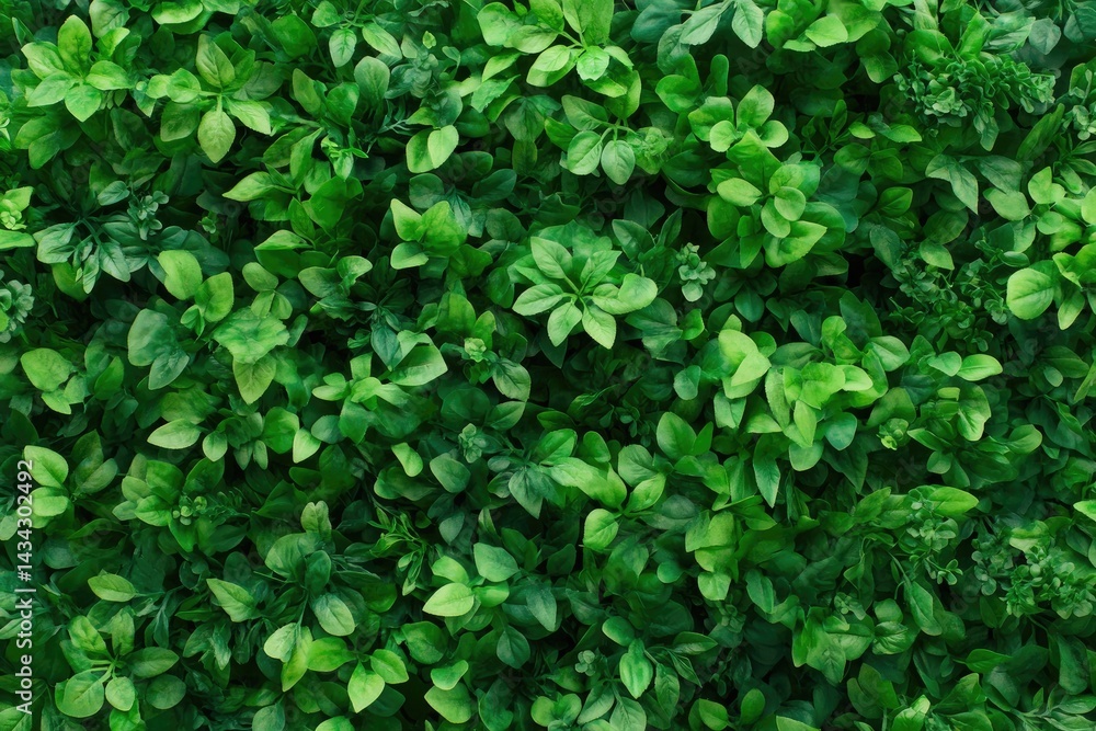 Dense green foliage wall Dense green foliage wall