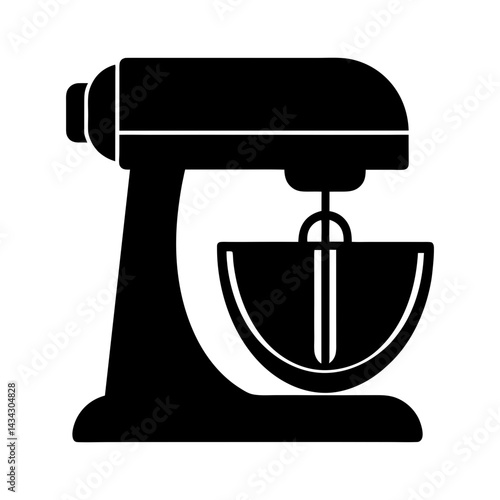 Industrial Mixer silhouette vector