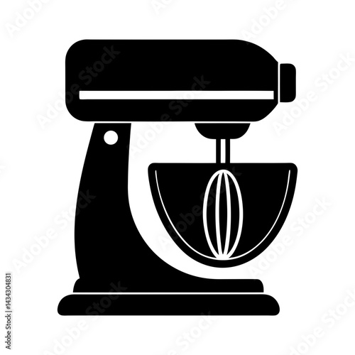 Industrial Mixer silhouette vector