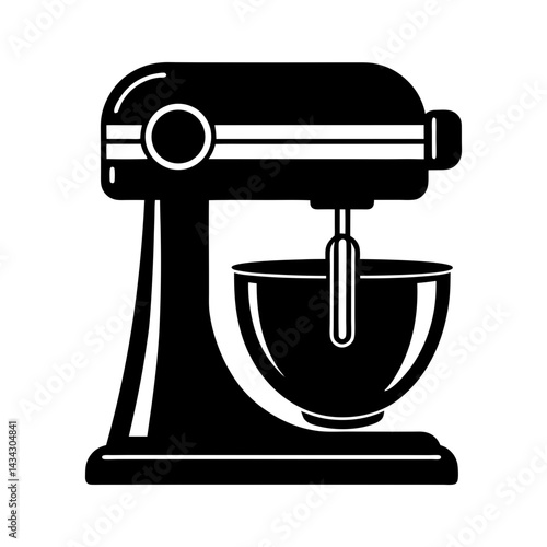 Industrial Mixer silhouette vector