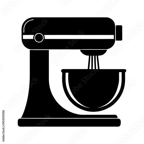 Industrial Mixer silhouette vector