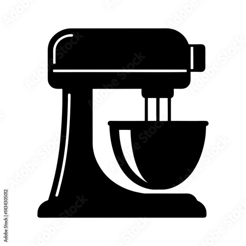 Industrial Mixer silhouette vector