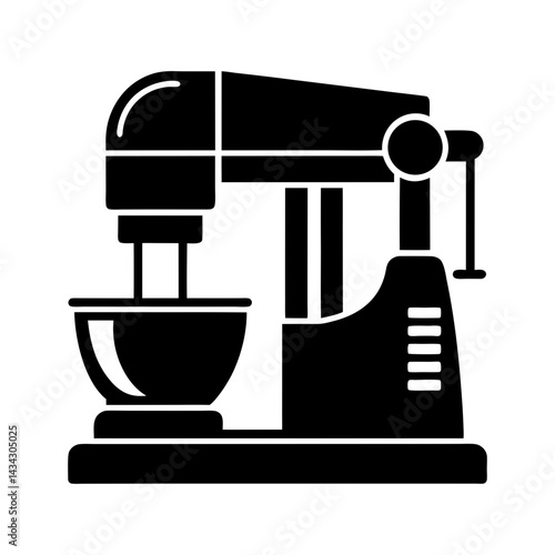 Industrial Mixer silhouette vector