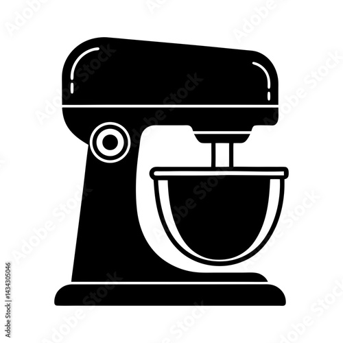 Industrial Mixer silhouette vector